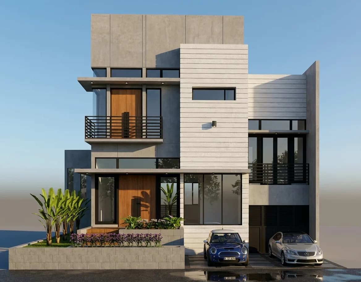 Render fotorrealista gerado pelo Reens a partir do mesmo modelo.